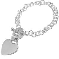 Heart Toggle Link Bracelet