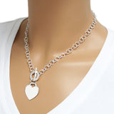 Heart Toggle Link Necklace