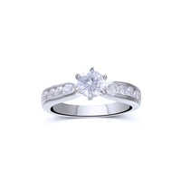 7mm CZ Solitaire Ring