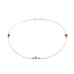 Tricolor Bead Anklet