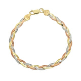 Tricolor Braided Herringbone Chain
