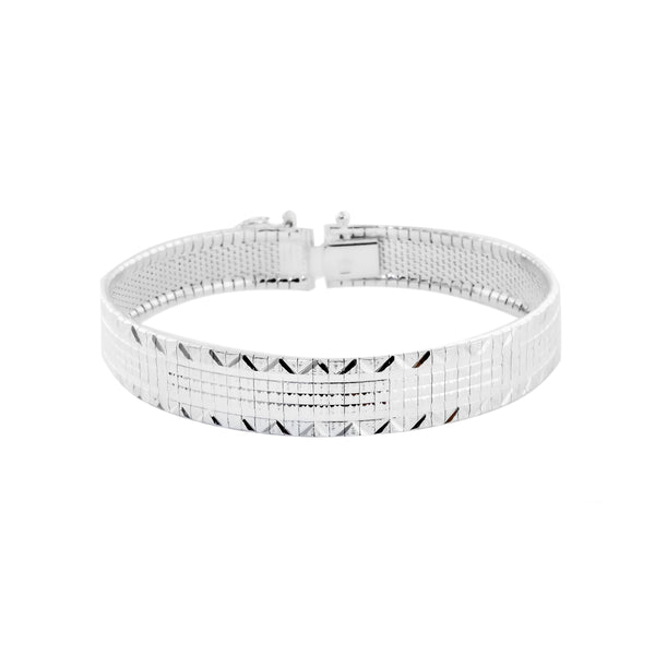 Diamond Cut Design Flex Bracelet