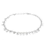 Open Circle Dangling Anklet