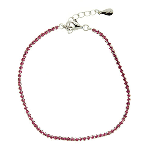 2mm Pink CZ Bracelet