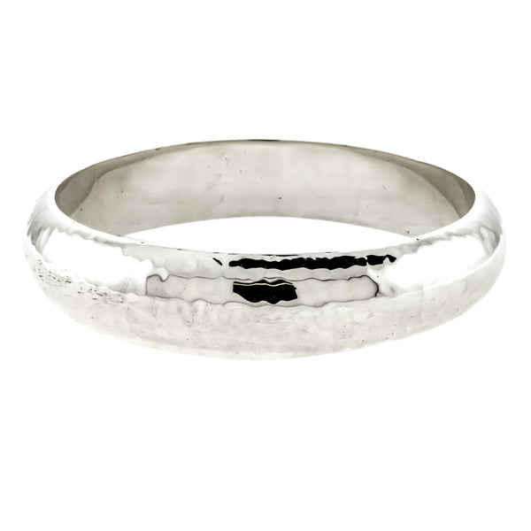 15mm Hammered Concave Bangle