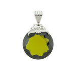 Olive Green Crystal Pendant