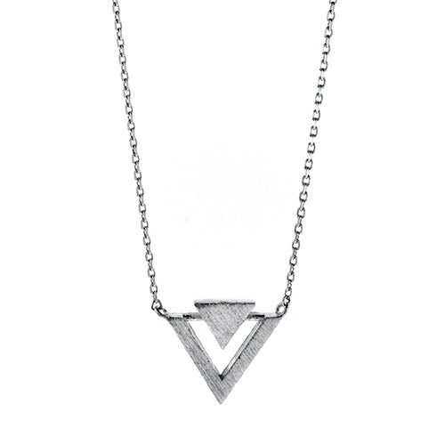 Double Triangle Necklace