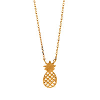 Rose Gold Pineapple Necklace