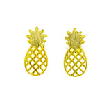 Gold Pineapple Earrings