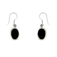 Black Onyx Oval Earrings