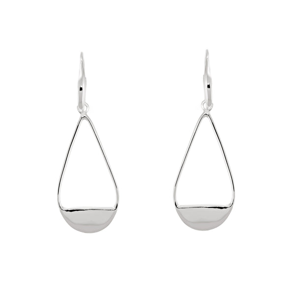 Teardrop Half Moon Earrings