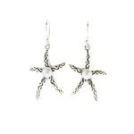 Antique Pearl Starfish Earrings
