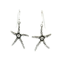 Antique CZ Starfish Earrings