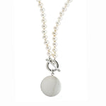 8mm Pearl Monogram Necklace