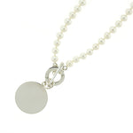 6mm Pearl Monogram Necklace
