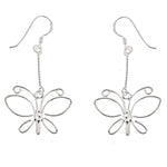 Open Wire Butterfly Earrings