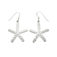 Hammered Starfish Earrings