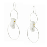 Round Wire Baroque Pearl Earrings