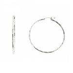 Slash Diamond Cut Hoops