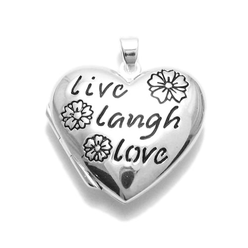Live Laugh Love Heart Locket