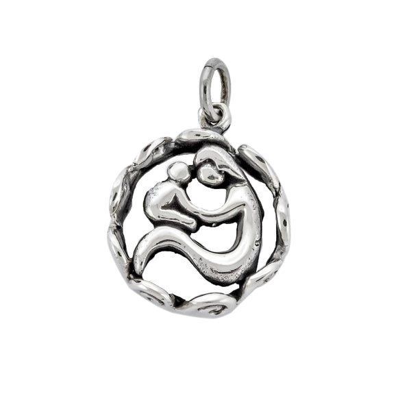 Round Mother and Child Pendant