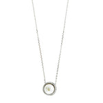 9mm Pearl Halo Necklace