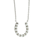 Pearl Horseshoe Necklace