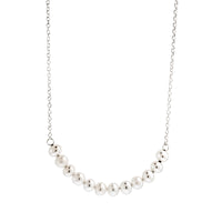 Multi Pearl Bar Necklace