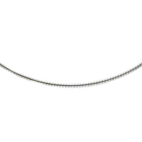 1.5mm Round Omega Necklace