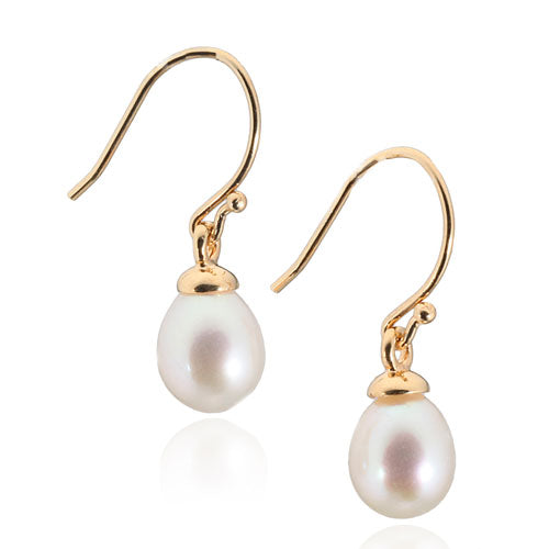 Gold Vermeil Freshwater Pearl Earrings