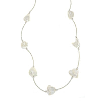 Irregular Pearl and Bar Necklace