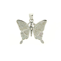 White Shell Butterfly Pendant