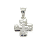 Rounded Double Cross Pendant