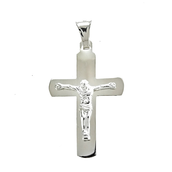 Rounded Crucifix Cross Pendant