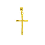 Plain Gold Vermeil Cross Pendant