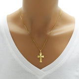 Gold Vermeil Crucifix Pendant