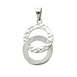 Hammered Double Circle Pendant