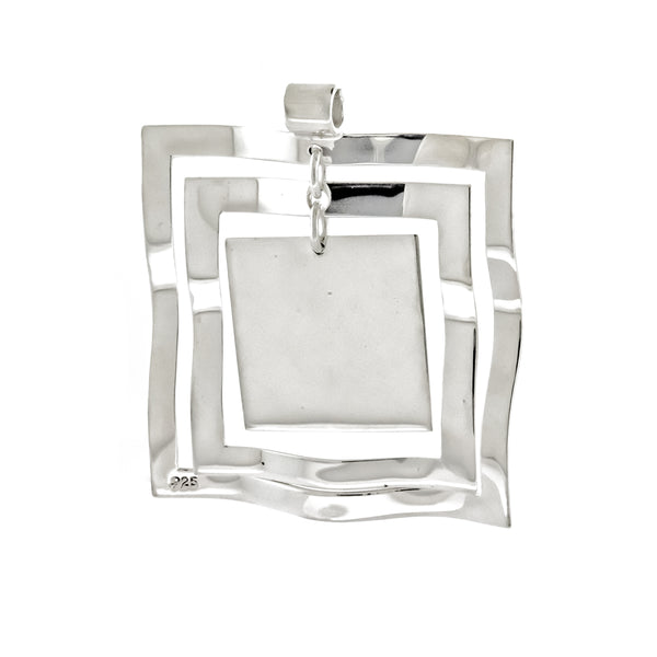 Triple Square Nesting Pendant