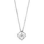 Square Cube Pearl Necklace