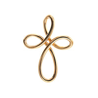 Rose Gold Infinity Cross Pendant