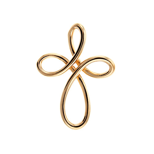 Rose Gold Infinity Cross Pendant – Kristie Co