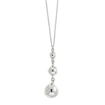 Silver Three Ball Necklace