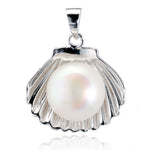 Pearl Clam Shell Pendant