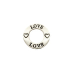 Etched Love Ring Pendant