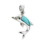 Larimar Dolphin Pendant