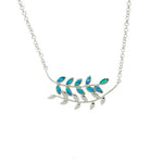 Blue Opal Branch Necklace