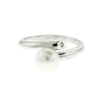 CZ and Freshwater Pearl Wrap Ring