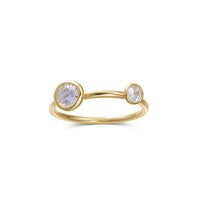 Two CZ Stacking Ring