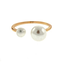 Rose Freshwater Pearl Cuff Ring