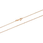 Rose Gold 1mm DC Bead 100 Chain